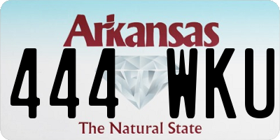 AR license plate 444WKU