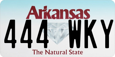 AR license plate 444WKY