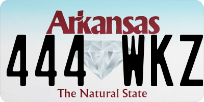 AR license plate 444WKZ