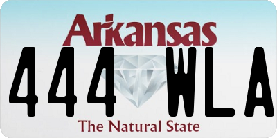 AR license plate 444WLA