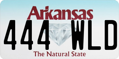AR license plate 444WLD