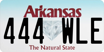 AR license plate 444WLE
