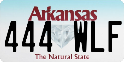 AR license plate 444WLF