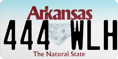 AR license plate 444WLH