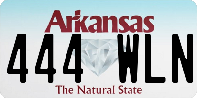 AR license plate 444WLN