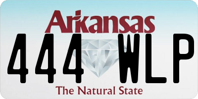 AR license plate 444WLP