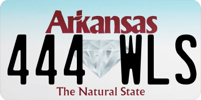 AR license plate 444WLS