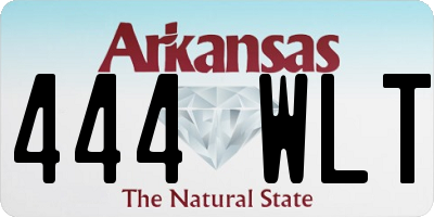 AR license plate 444WLT