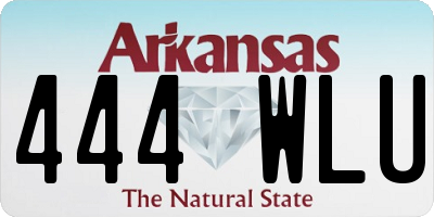 AR license plate 444WLU