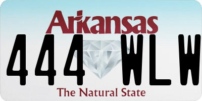 AR license plate 444WLW