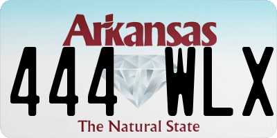 AR license plate 444WLX
