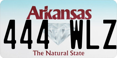 AR license plate 444WLZ