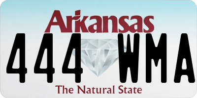 AR license plate 444WMA