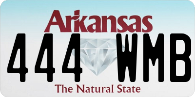 AR license plate 444WMB