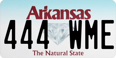 AR license plate 444WME