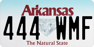 AR license plate 444WMF