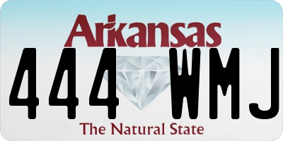 AR license plate 444WMJ