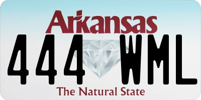 AR license plate 444WML