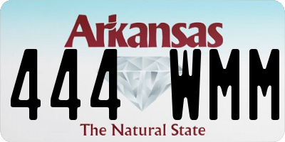 AR license plate 444WMM