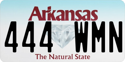 AR license plate 444WMN