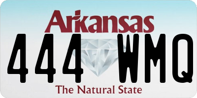 AR license plate 444WMQ