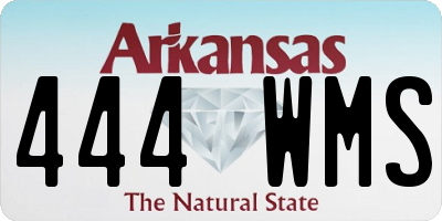 AR license plate 444WMS