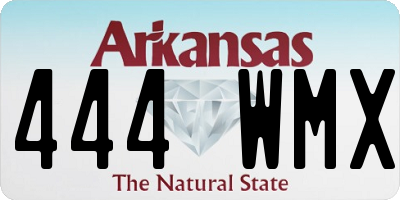 AR license plate 444WMX