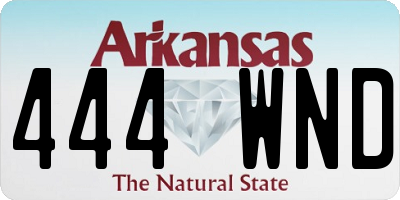 AR license plate 444WND