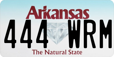 AR license plate 444WRM