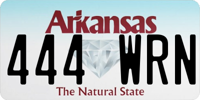 AR license plate 444WRN