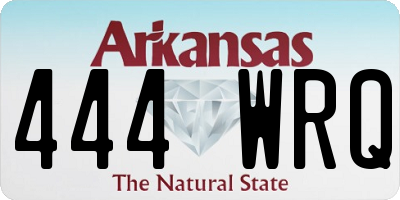 AR license plate 444WRQ