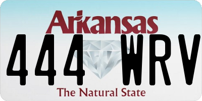 AR license plate 444WRV