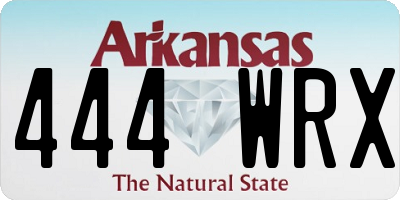 AR license plate 444WRX