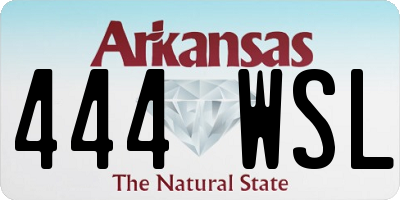 AR license plate 444WSL