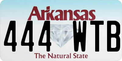 AR license plate 444WTB