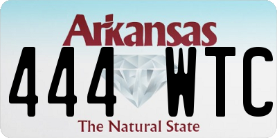 AR license plate 444WTC