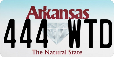 AR license plate 444WTD