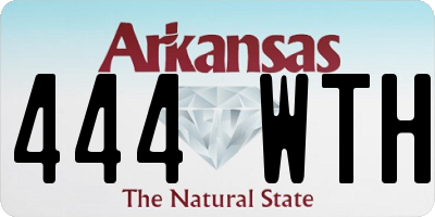 AR license plate 444WTH