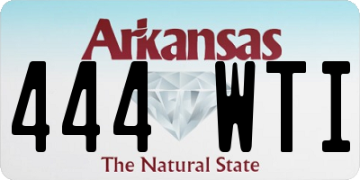 AR license plate 444WTI