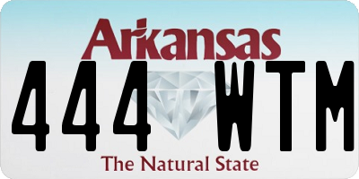 AR license plate 444WTM