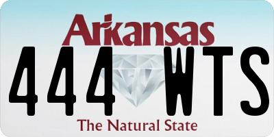 AR license plate 444WTS