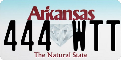AR license plate 444WTT