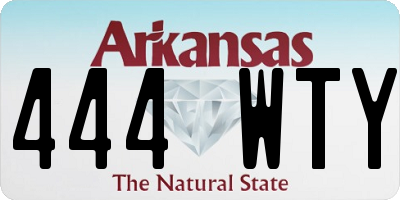 AR license plate 444WTY