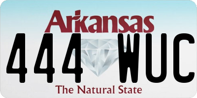 AR license plate 444WUC