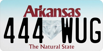 AR license plate 444WUG