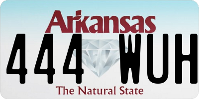 AR license plate 444WUH