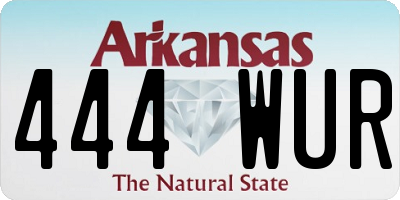 AR license plate 444WUR