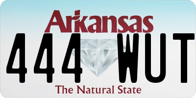 AR license plate 444WUT