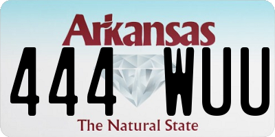 AR license plate 444WUU