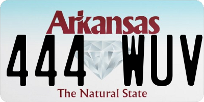 AR license plate 444WUV